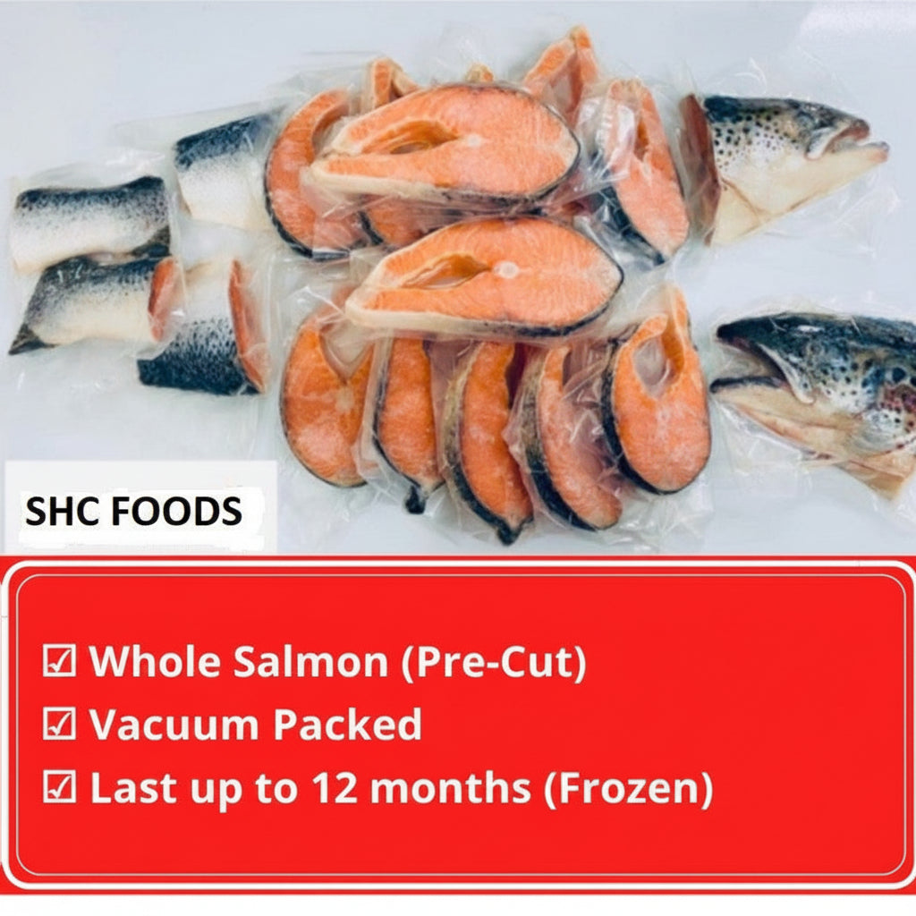 4.5kg± Premium Whole Norway Atlantic Salmon Trout Frozen | Halal