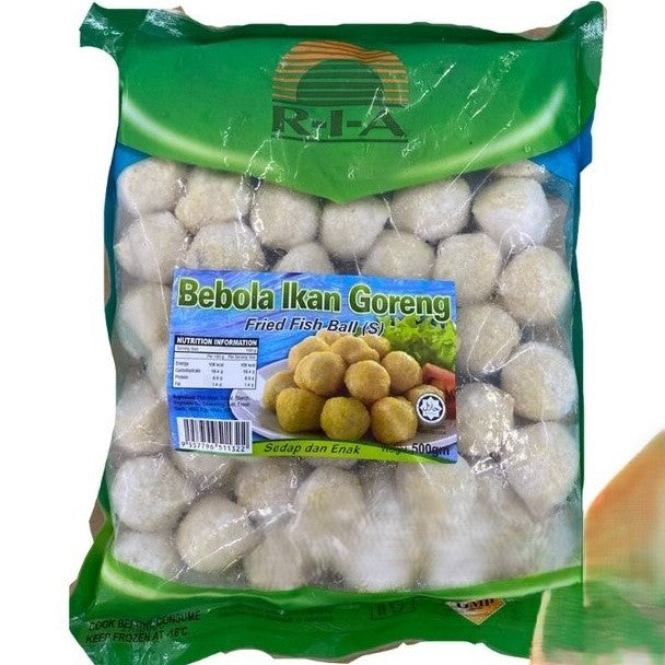 Premium RIA Fried Fish Ball 500g Frozen Halal