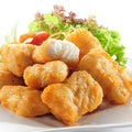 Pacific West Premium Tempura Pollock Fish Cocktail Nuggets 1kg (~33pcs) | Frozen Halal