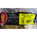 US Premium Mini Chicken Patties 20pc 1kg Frozen