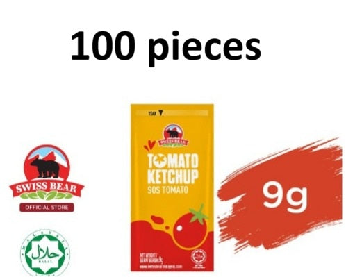 Swiss Bear Sauce Halal Sachet 9gm 100pc. or 1000pc.