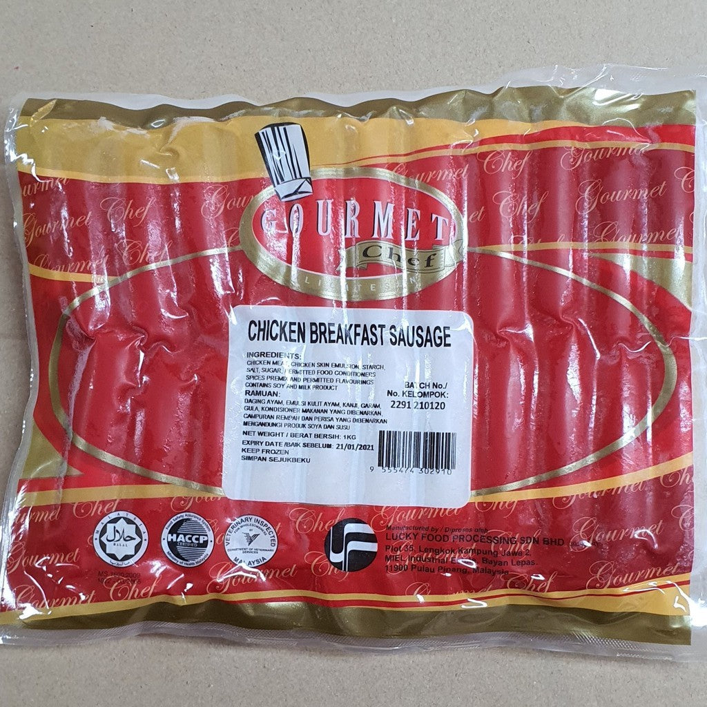 Premium Chicken Breakfast Sausage | Gourmet Chef 1Kg