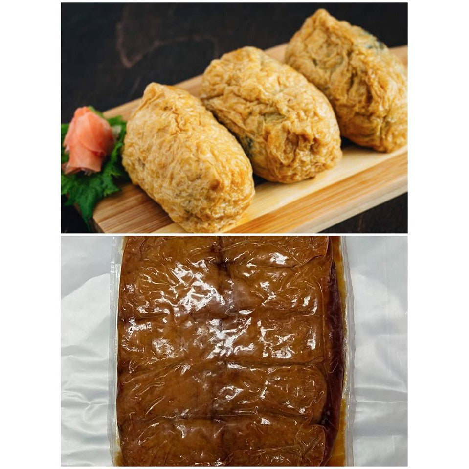 Premium Ajitsuke Inari Tofu Skin for Sushi 60pc 1kg Frozen (Japan)