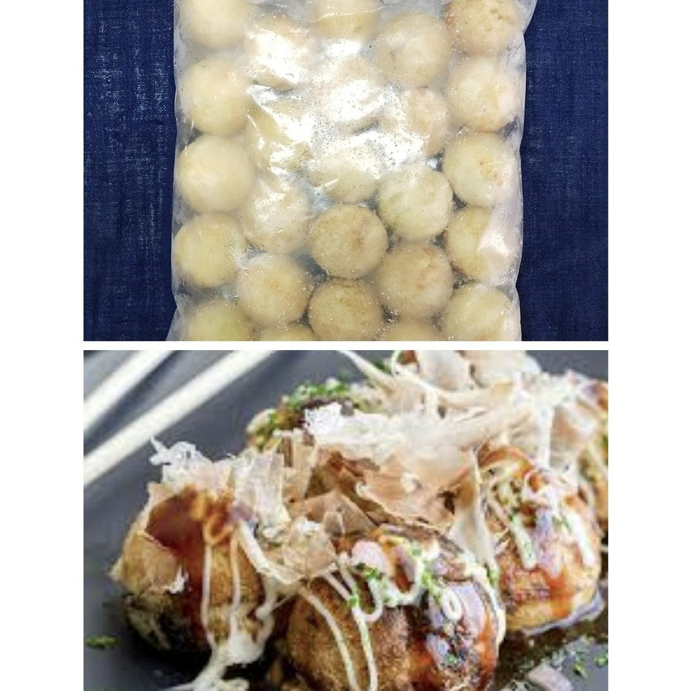 Premium Japan Takoyaki Ball | Halal Frozen | 25pcs 500g / 50pcs 1kg