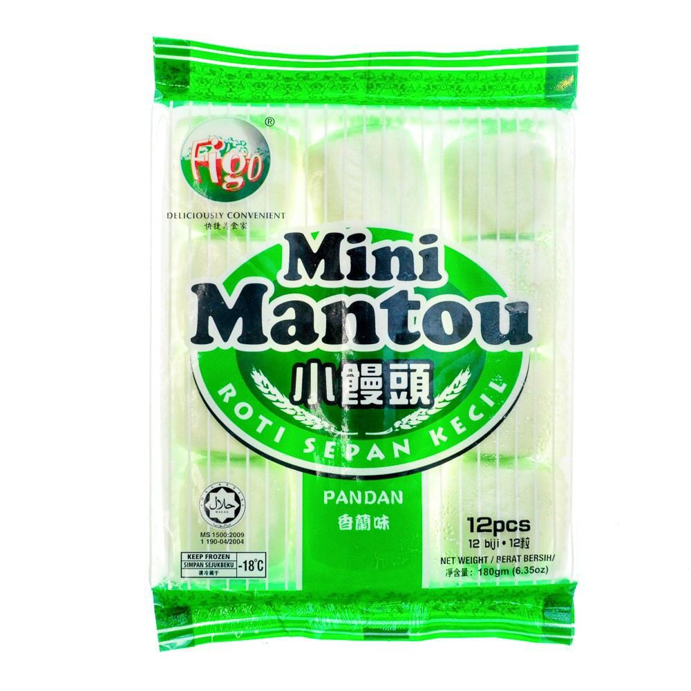 Figo Premium Mini Mantou 180g (12pc) - Frozen Halal