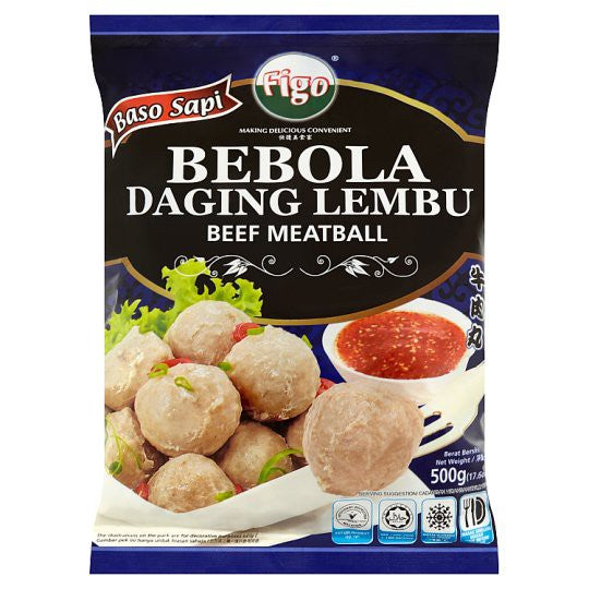 Figo Premium Beef Ball Meatball 500g Frozen Halal