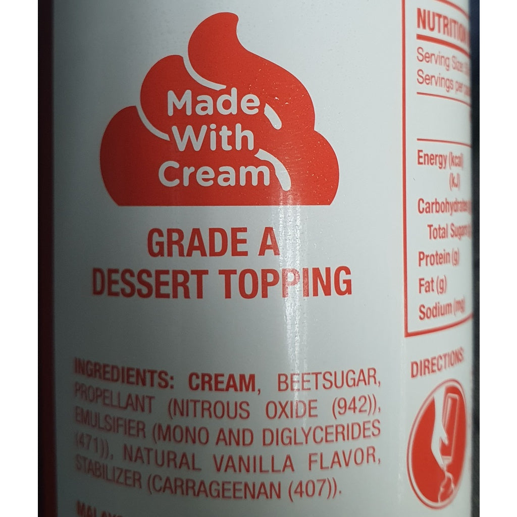 Rich's Wilber Farms Premium Dessert Topping Cream 400g Halal