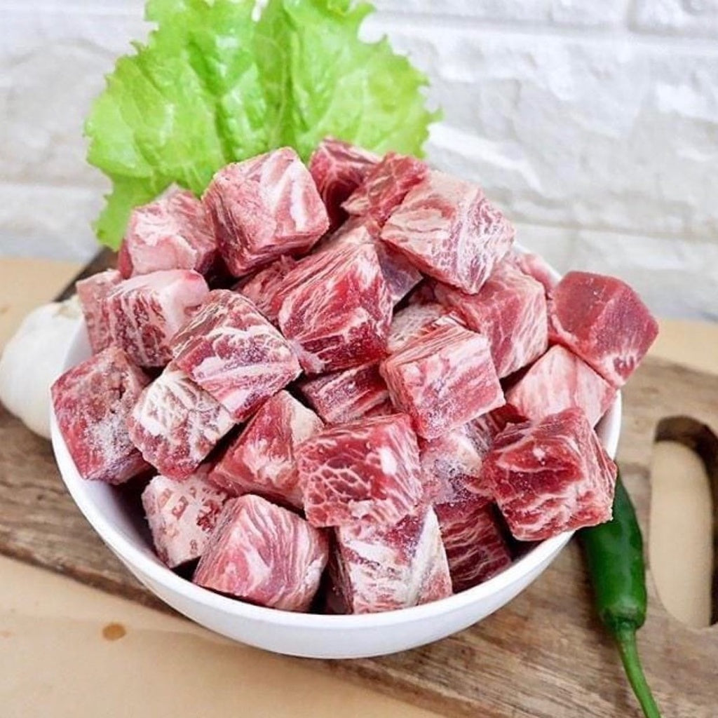 Australia Premium Halal Meltique Beef Saikoro Cube 250g Frozen