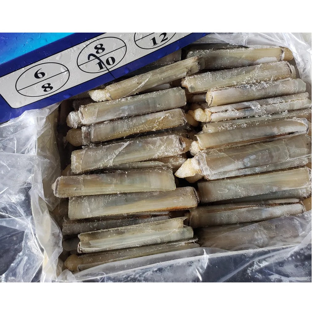 Premium Frozen Bamboo Clam / Razor Clam (Lala) 1Kg±