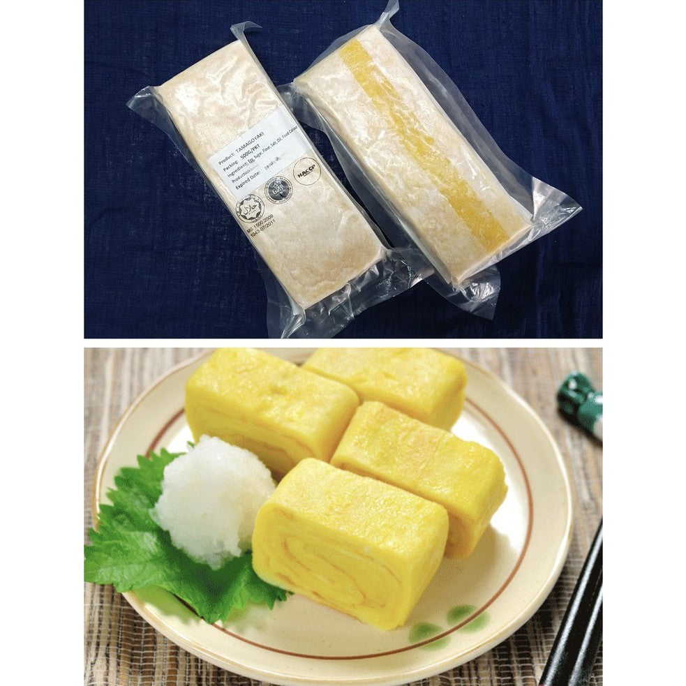 Premium Japan Tamagoyaki 500g | Halal Frozen Japanese Rolled Omelette | Telur Jepun