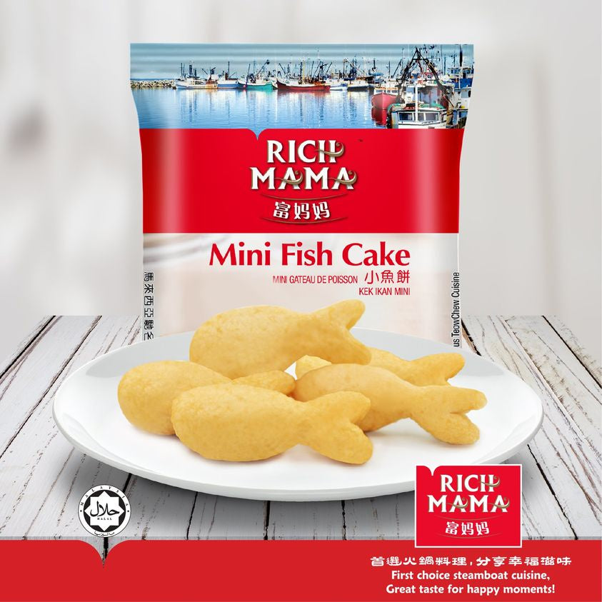 Fusipim RichMama Mini Fish Cake 250g Frozen Kids Friendly Halal Premium