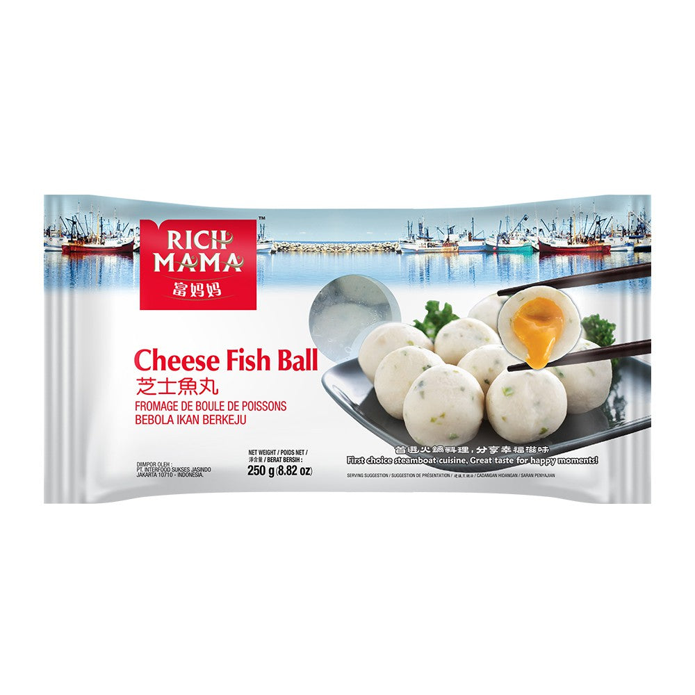 Fusipim RichMama Cheese Fish Ball 250g Frozen Halal Premium