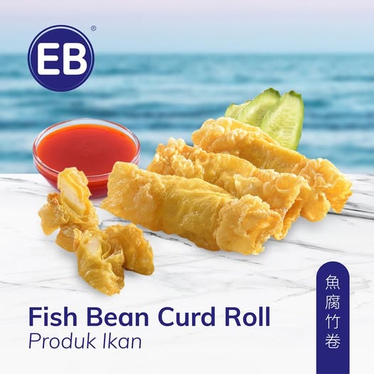 EB Premium Fish Bean Curd Roll 23pc 300g Frozen Halal