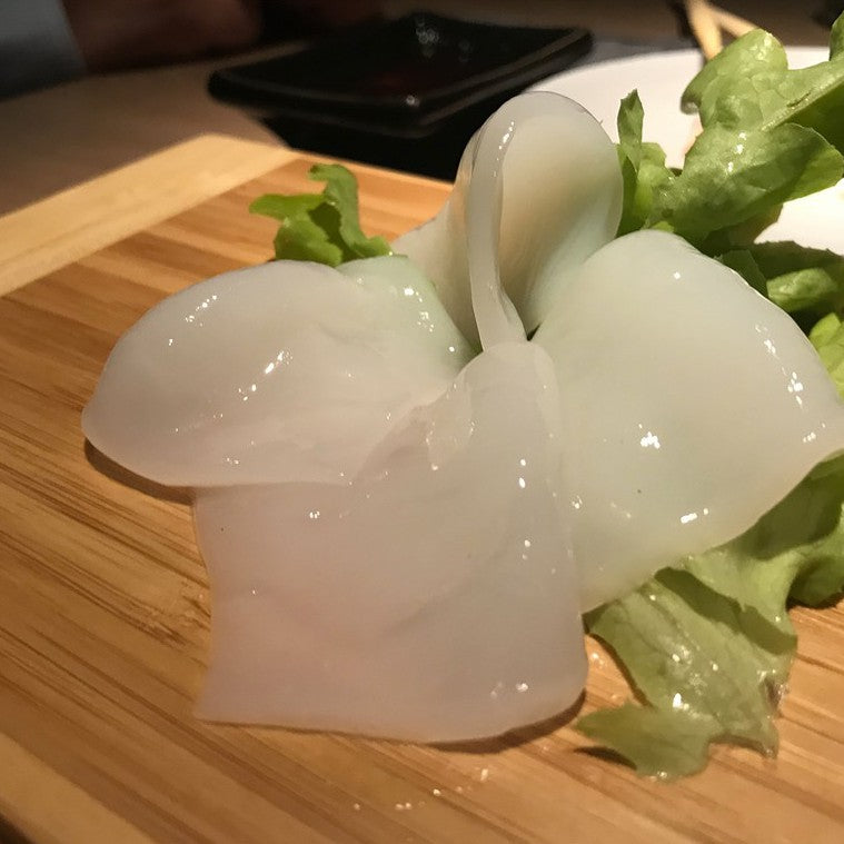 Premium Mugo Ika Squid Slice 20pc. 160g Frozen Sushi Squid Sashimi