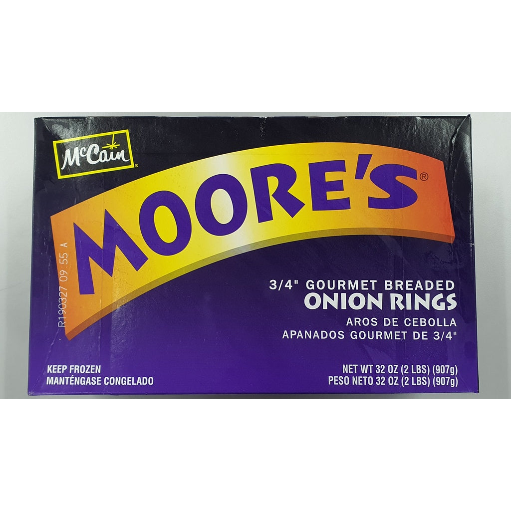 McCain OPA Moore's 3/4" Gourmet Breaded Onion Rings 907g | Halal