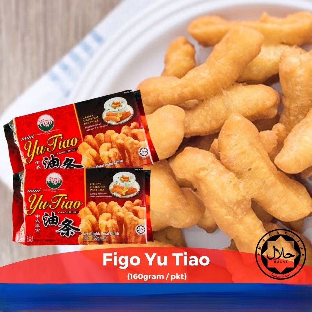 Figo Premium Yu Tiao (Youtiao) 160g / 8pcs (Frozen) – Halal | Chinese Fried Dough