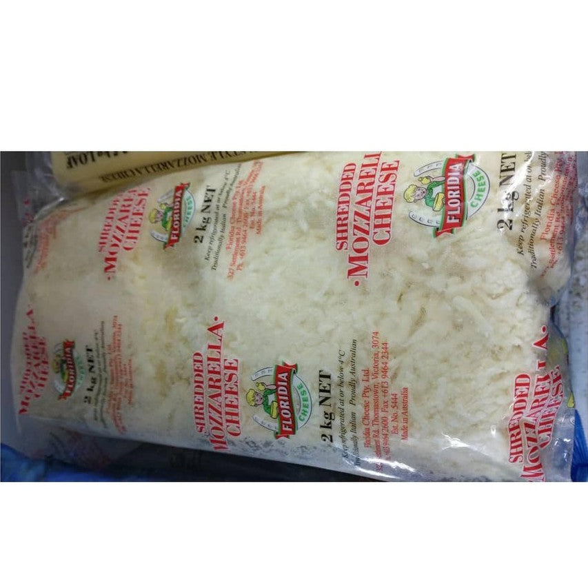 Premium Mozzarella Cheese Shredded / Block 500g-2.5Kg Frozen