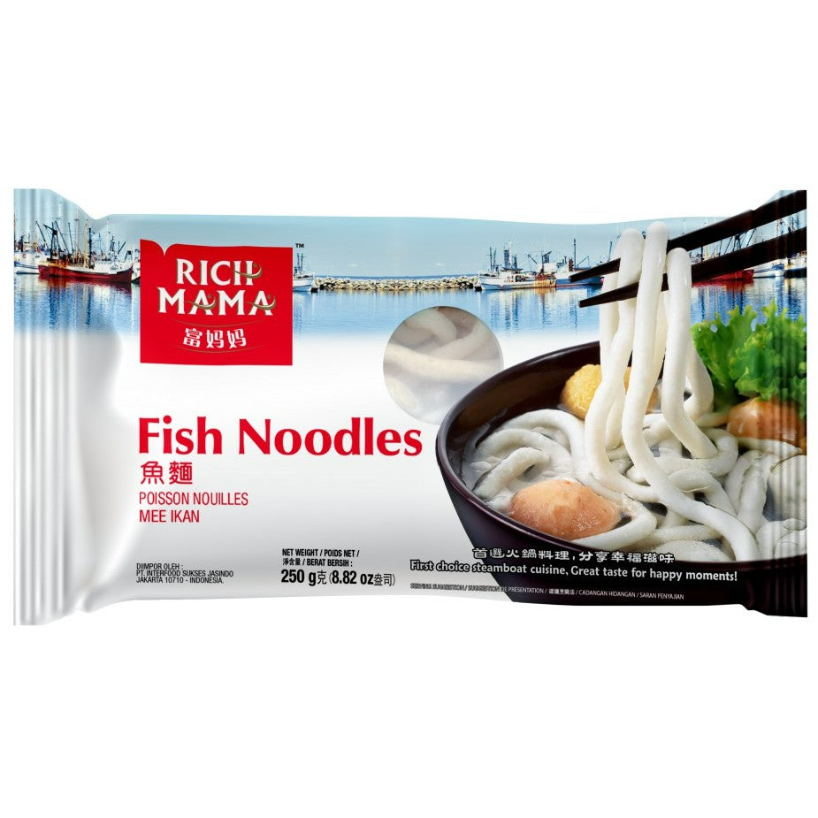 Fusipim RichMama Premium Fish Noodles 250g Frozen Halal Mee Ikan