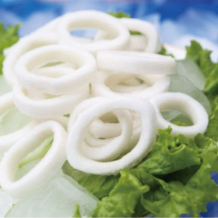 Premium IQF Squid Ring Clean No Skin 1kg | Frozen Halal