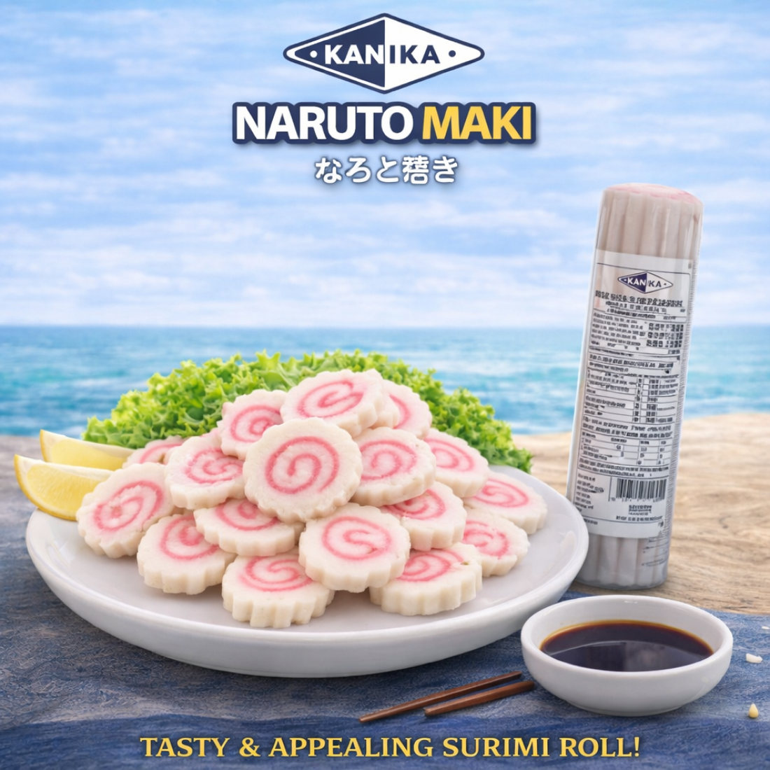 Premium Narutomaki 150g | Frozen Ramen Fishcake | Pink & White Surimi