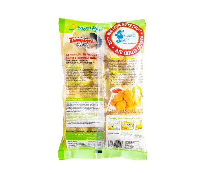 Nutriplus Premium Tempura Chicken Nuggets 800g (Nuget Ayam Tempura)