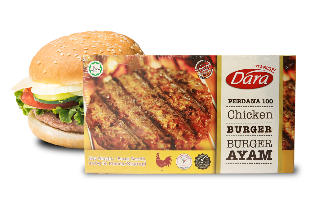 DARA Premium Burger Patty (Frozen) – 100% Halal