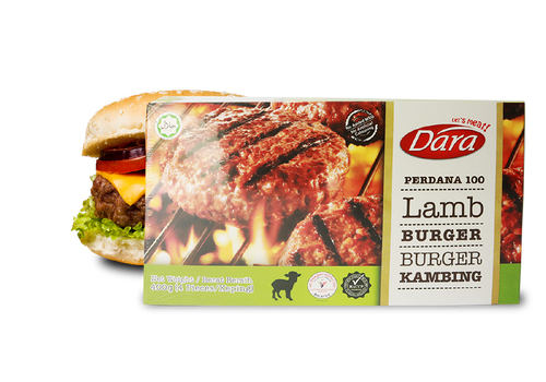 DARA Premium Lamb Burger Patty (Frozen) – 100% Halal