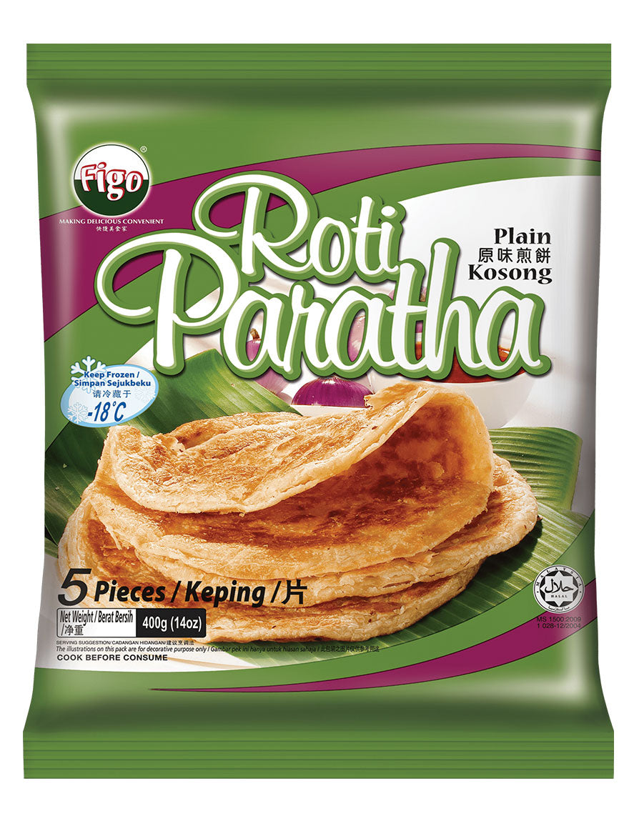 Figo Premium Roti Paratha 400g / 5pcs (Frozen) – Halal