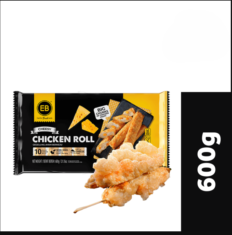EB Premium Cheesy Chicken Roll (Sossy) 10pc 600g Frozen Halal