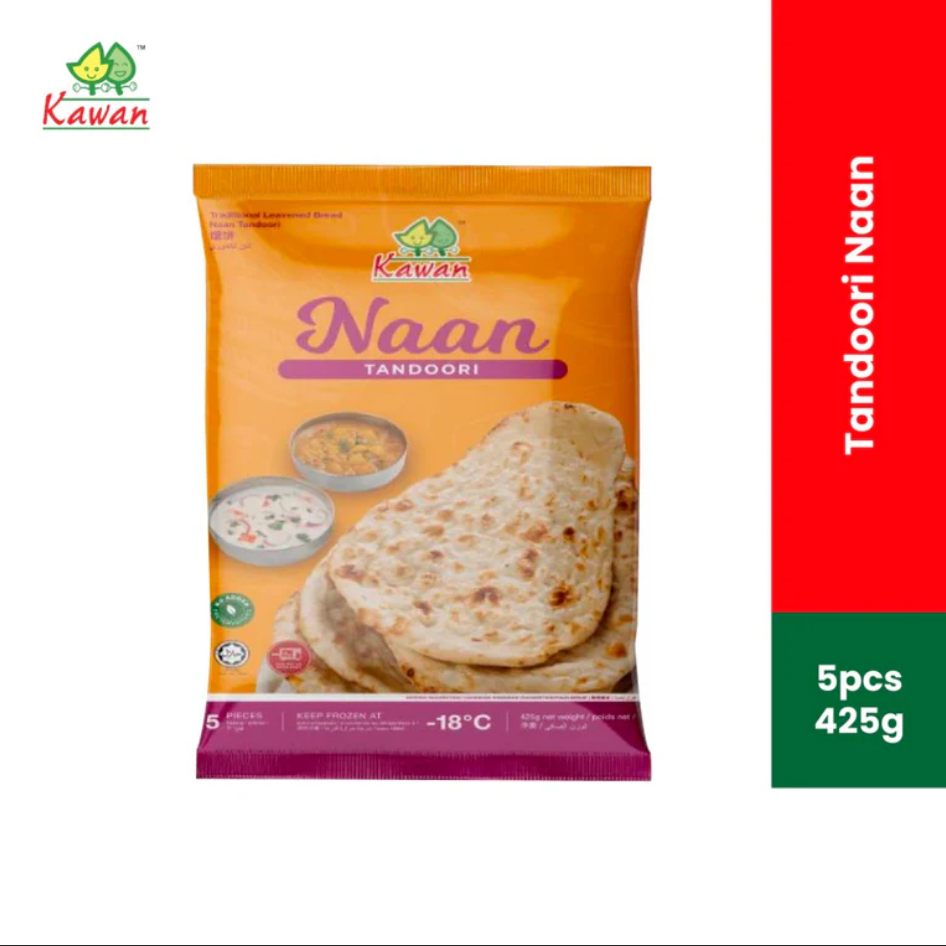 KAWAN Premium Tandoori Naan (5 pcs - 425g)