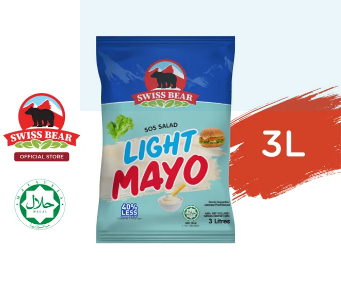SWISS BEAR Light Mayo Sauce 3L / 3Kg