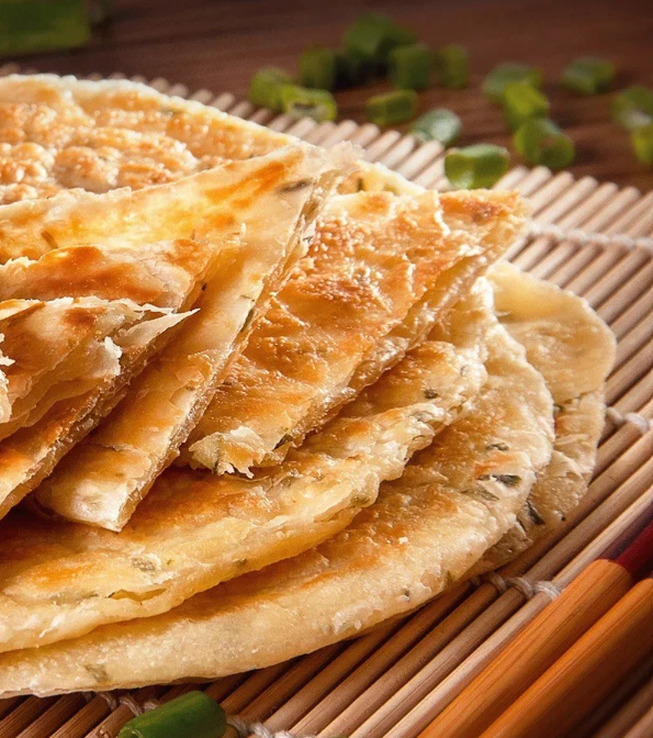 Pau Ahmad PA Premium Roti Paratha Spring Onion (5pcs x 80g) | Halal Frozen
