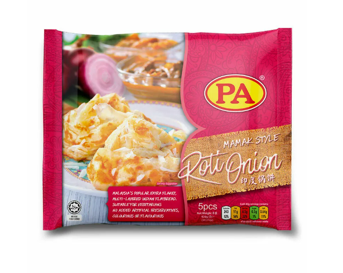 Pau Ahmad PA Mamak Premium Roti Bawang (5pcs x 80g) | Halal Frozen