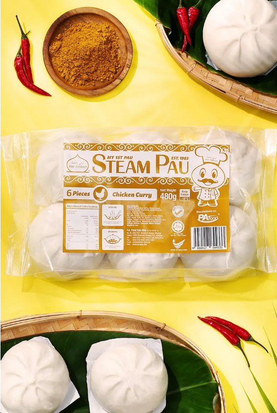 Pau Ahmad PA Steam Bun – Curry Chicken / Kari Ayam (6pcs x 60g) | Halal Frozen