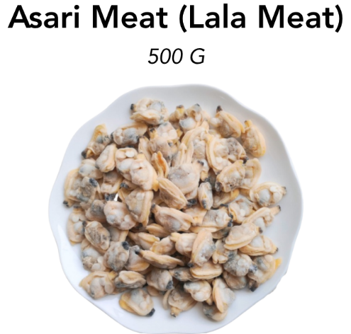 Premium Frozen Boiled Asari Clam Meat (500g)