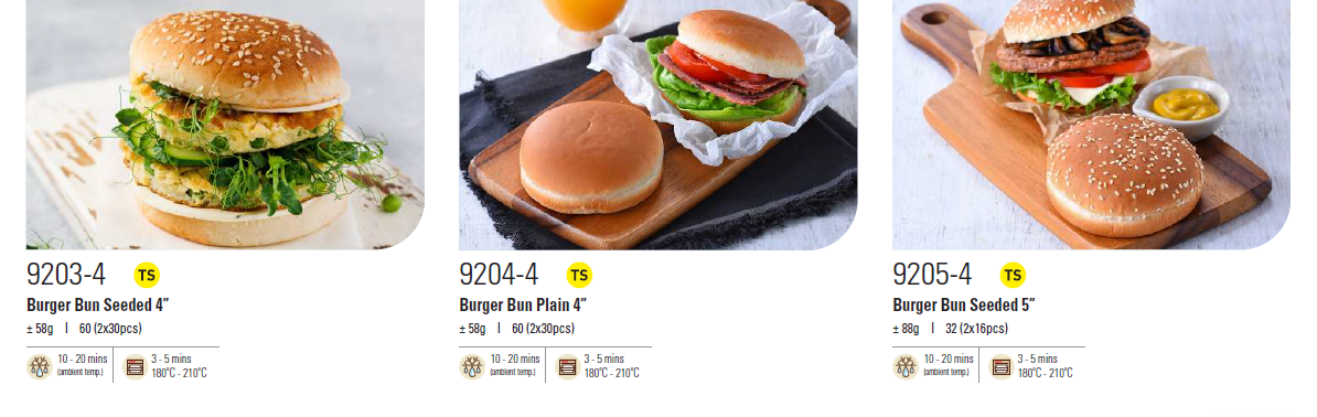Premium Burger Bun (Frozen) – Halal
