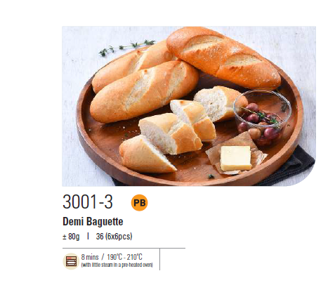 Premium Baguette (Frozen) – Halal