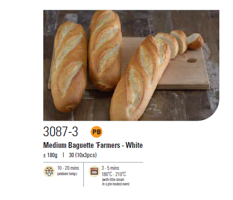 Premium Baguette (Frozen) – Halal
