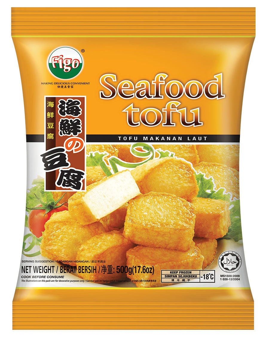 Figo Premium Seafood Tofu (Tauhu) 500g / 26pcs (Frozen) – Halal