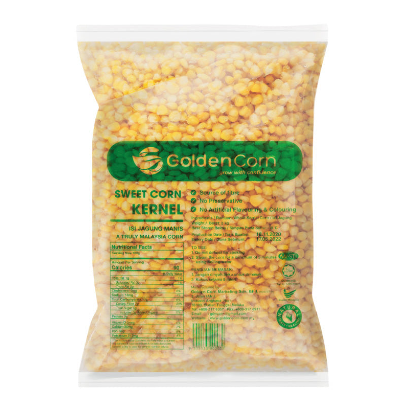 Golden Corn Premium Frozen Sweet Corn Kernel | Halal Jagung Biji