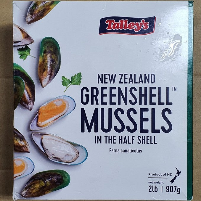 Talleys Premium New Zealand Half Shell Mussel Frozen | 1kg ±