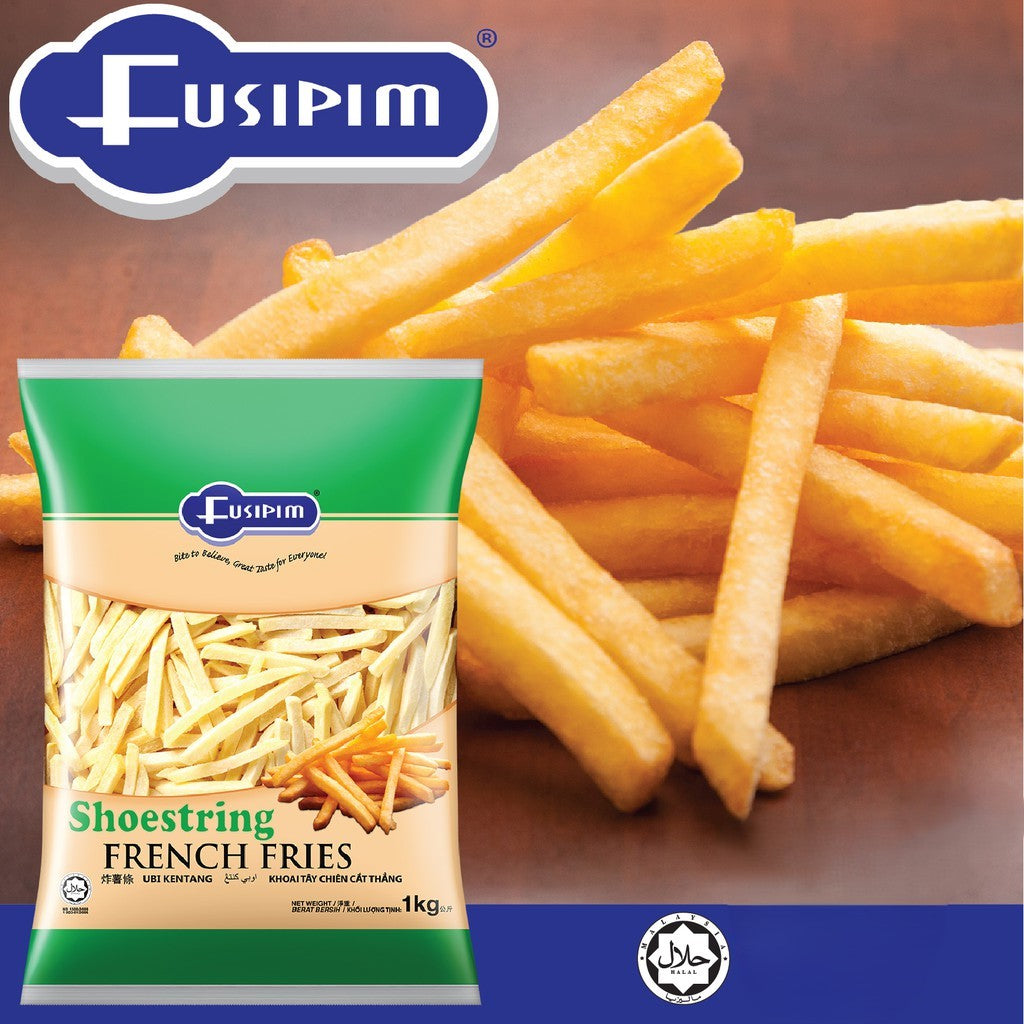 FUSIPIM French Fries Shoestring 1kg (Kentang Goreng Potongan Halus) Premium Halal