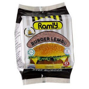 Ramly Premium Beef Burger Patty 70g x 6pcs | Halal Frozen