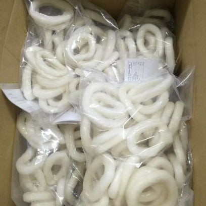 Premium IQF Squid Ring Clean No Skin 1kg | Frozen Halal