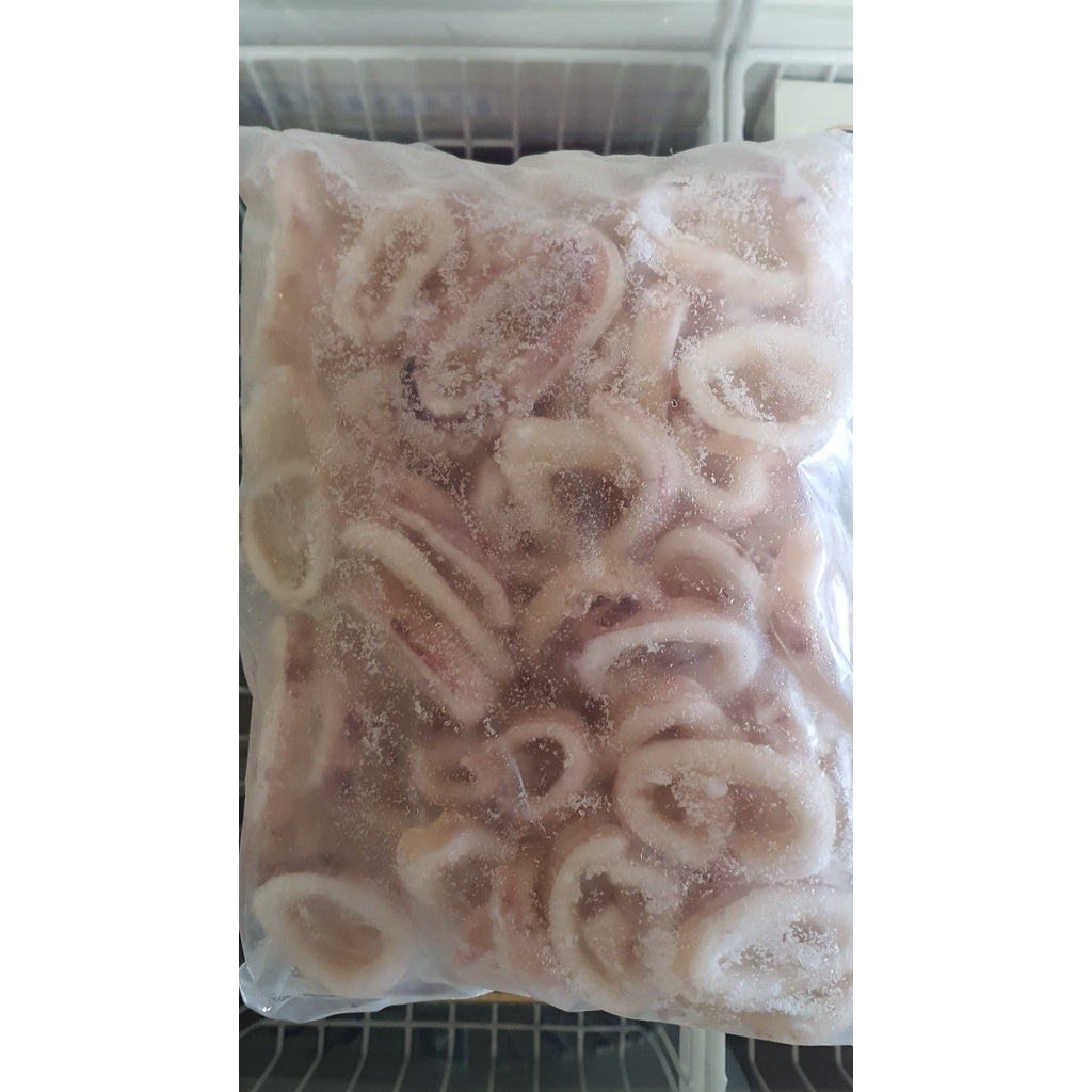 Premium IQF Squid Ring Clean Skin On 1kg | Frozen Halal