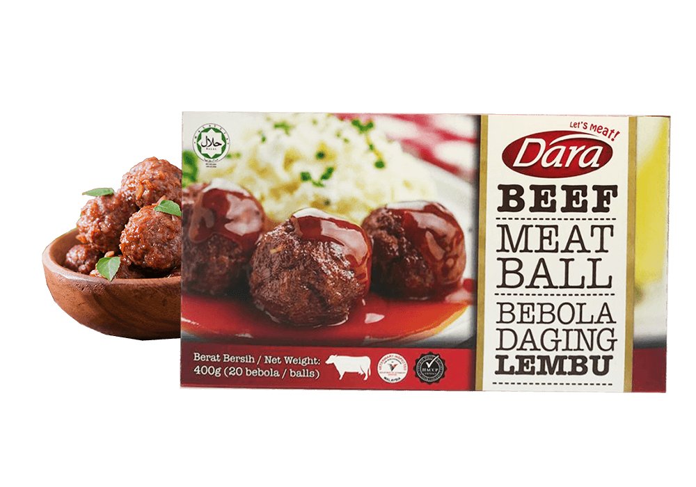 DARA Premium Beef Meatball 20pc 400g (Frozen) – Halal | Bebola Daging Lembu