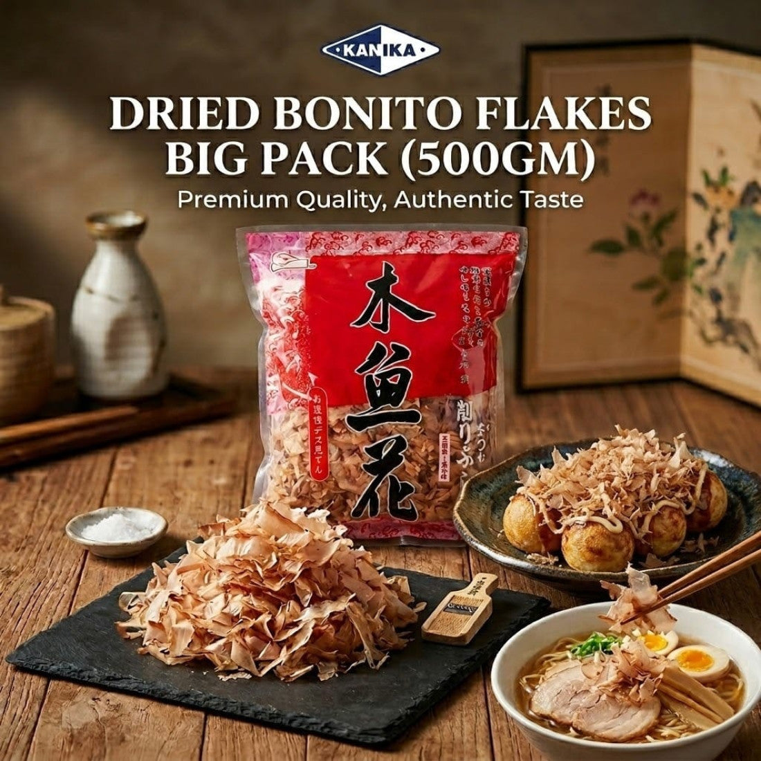 Premium Katsuobushi Bonito Flakes 500g | Halal Dancing Flakes