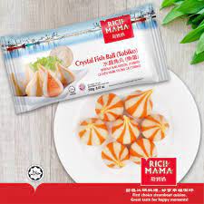 Fusipim RichMama Premium Crystal Fish Ball Tobiko 250g Frozen Halal