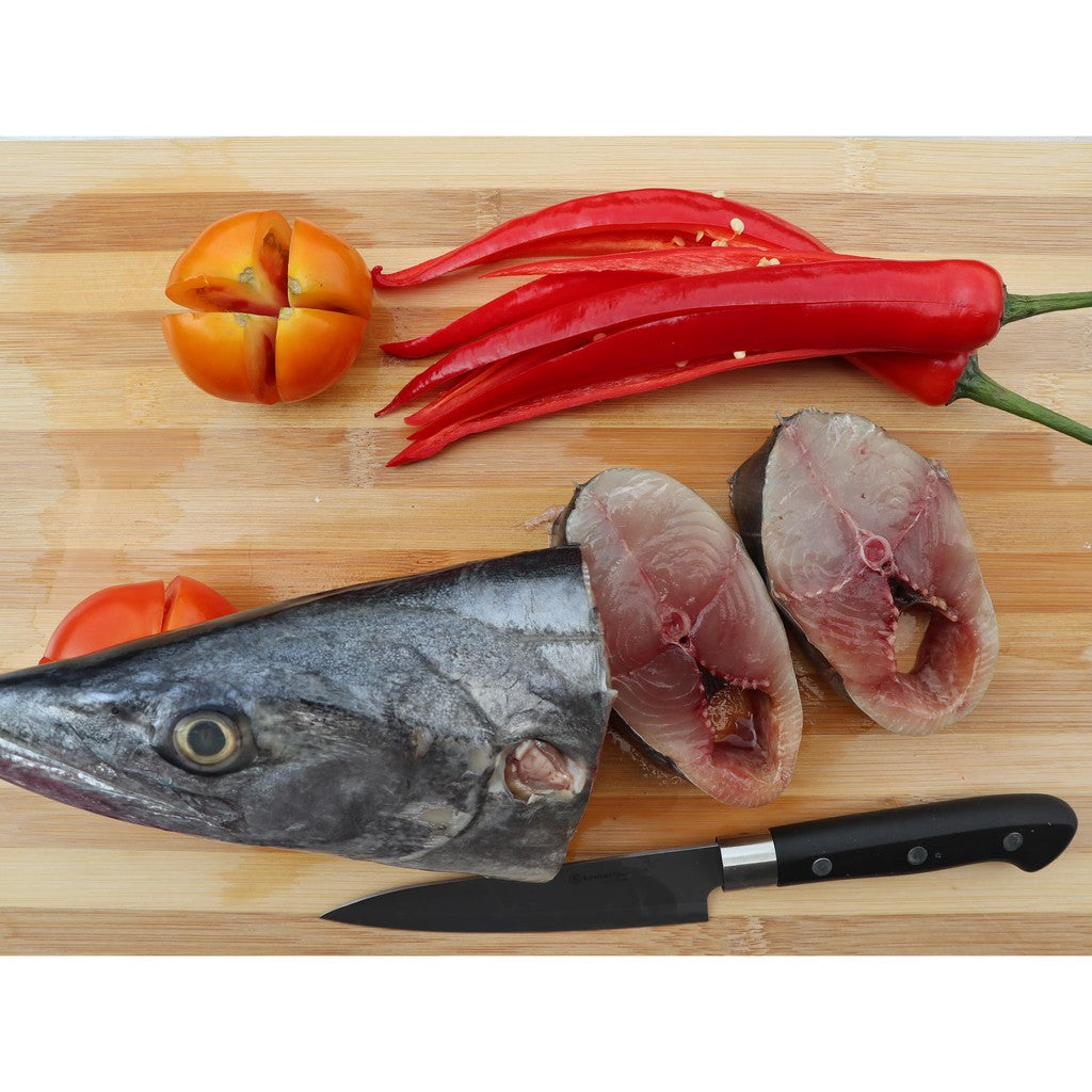 Premium Frozen Ikan Tenggiri Batang Slice Steak Cut Whole Spanish Mackerel Fish 1Kg-3Kg±
