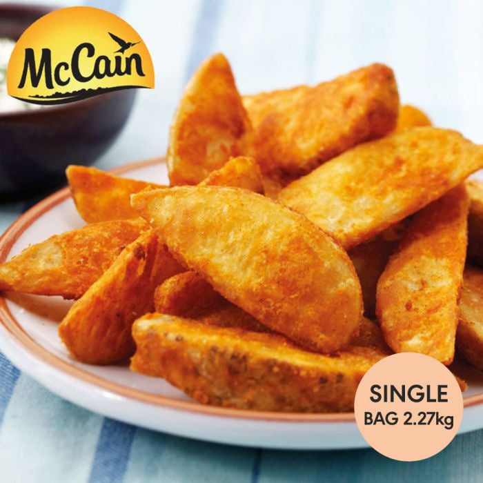 McCain® Spicy Skin On Wedges 2.27kg | 10 Cut Hot & Spicy Halal Frozen
